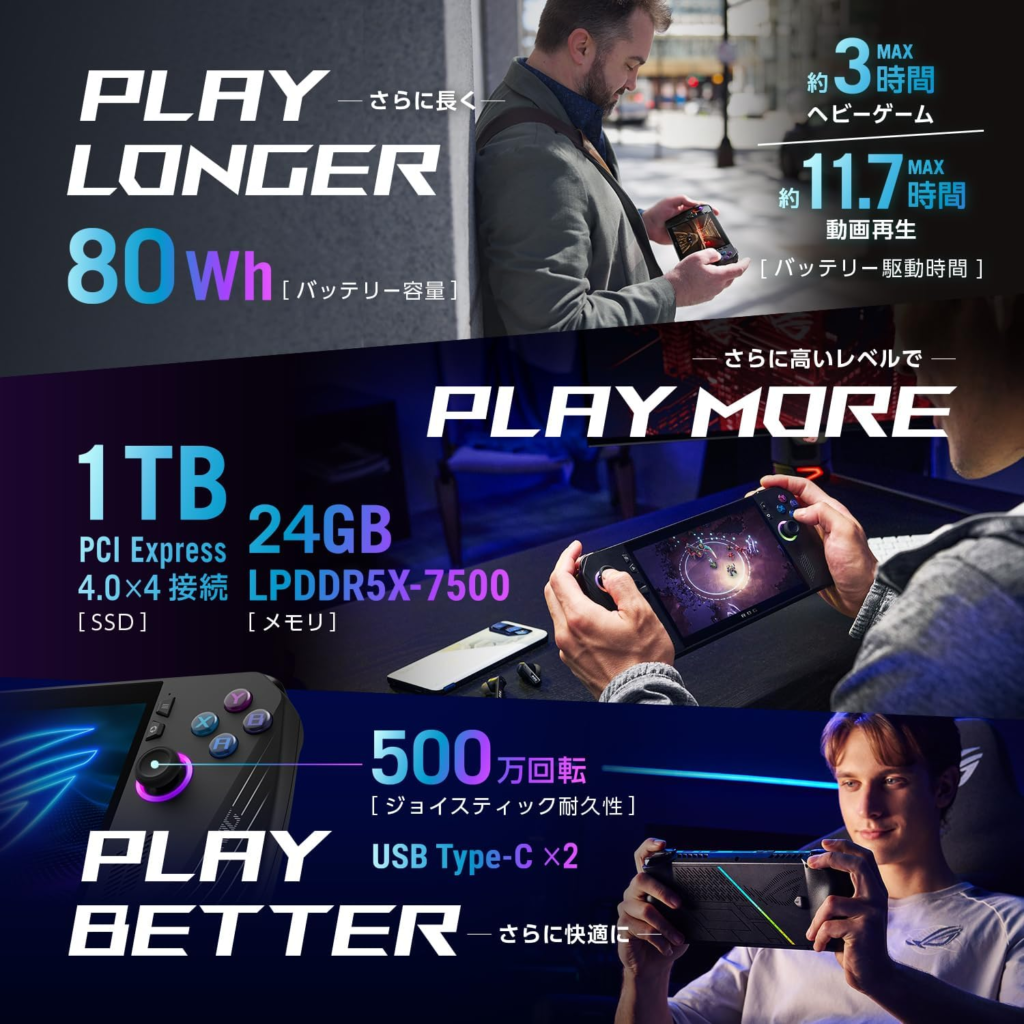 ASUS 【ROG Ally X】（アールオージー エイライ　エックス）